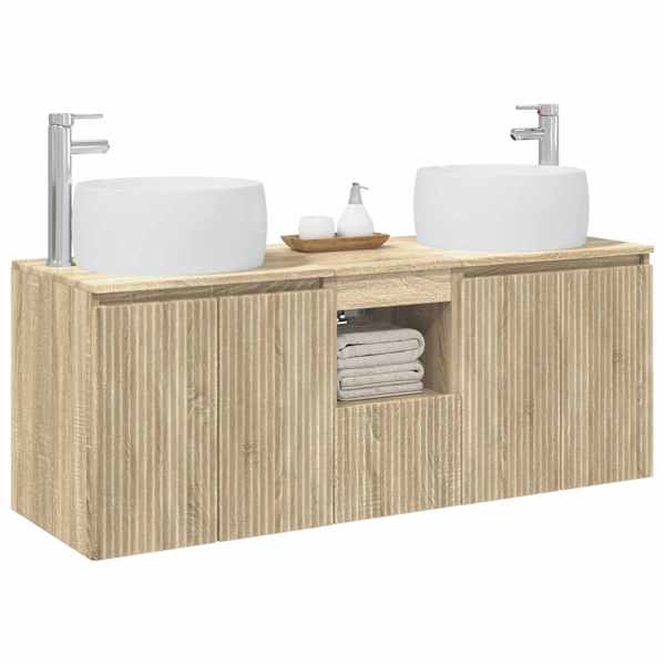Vannitoa kapikomplekt 3 tk Sonoma tamm 49,5 × 44,5 × 66 cm