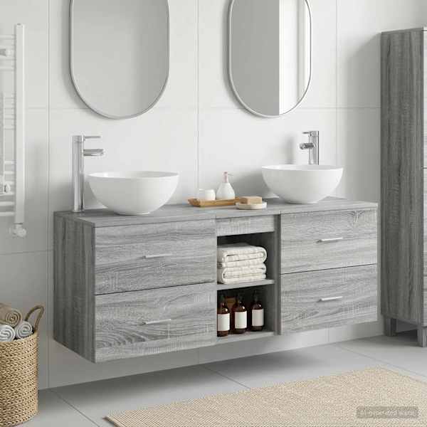 Vannitoa kapikomplekt 3 tk Hall Sonoma 129 × 35 × 80 cm