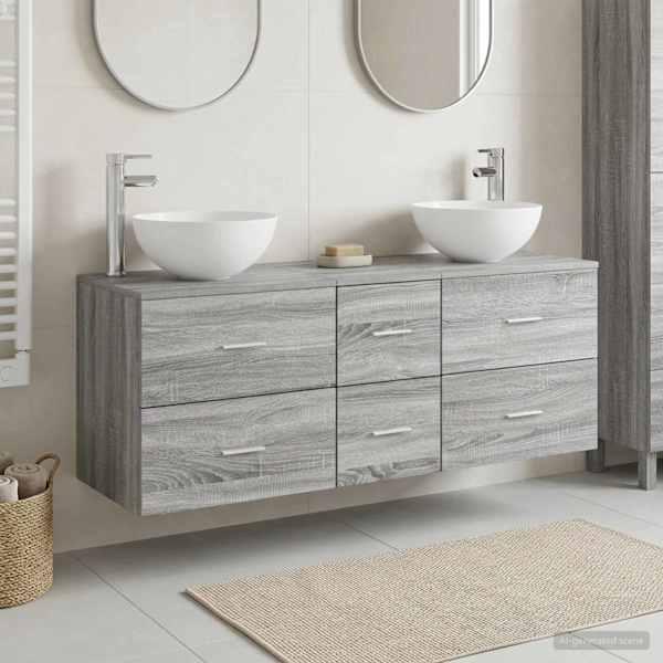 Vannitoa kapikomplekt 3 tk Hall Sonoma 129 × 35 × 80 cm
