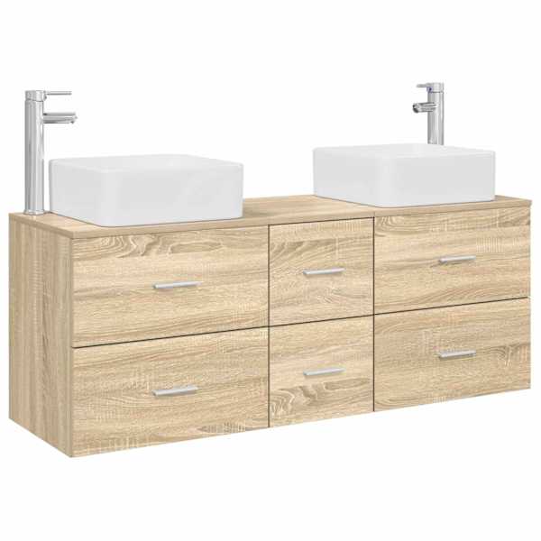Vannitoa kapikomplekt 3 tk Sonoma tamm 49,5 × 41 × 63 cm