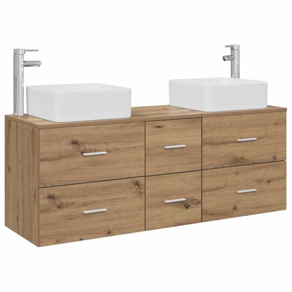 Vannitoa kapikomplekt 3 tk Artisan tamm 49,5 × 41 × 63 cm