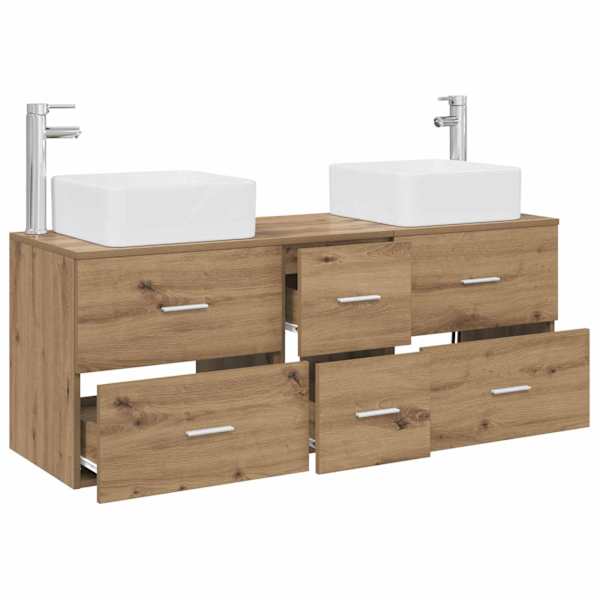 Vannitoa kapikomplekt 3 tk Artisan tamm 49,5 × 41 × 63 cm