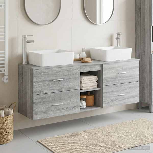 Vannitoa kapikomplekt 3 tk Hall Sonoma 136 × 35 × 80 cm