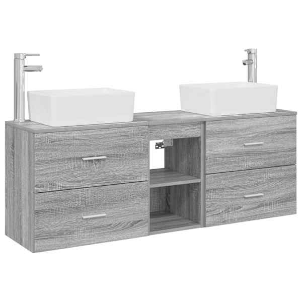 Vannitoa kapikomplekt 3 tk Hall Sonoma 136 × 35 × 80 cm