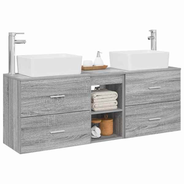 Vannitoa kapikomplekt 3 tk Hall Sonoma 136 × 35 × 80 cm