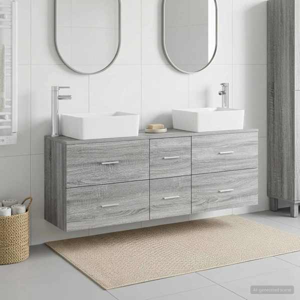 Vannitoa kapikomplekt 3 tk Hall Sonoma 136 × 35 × 80 cm