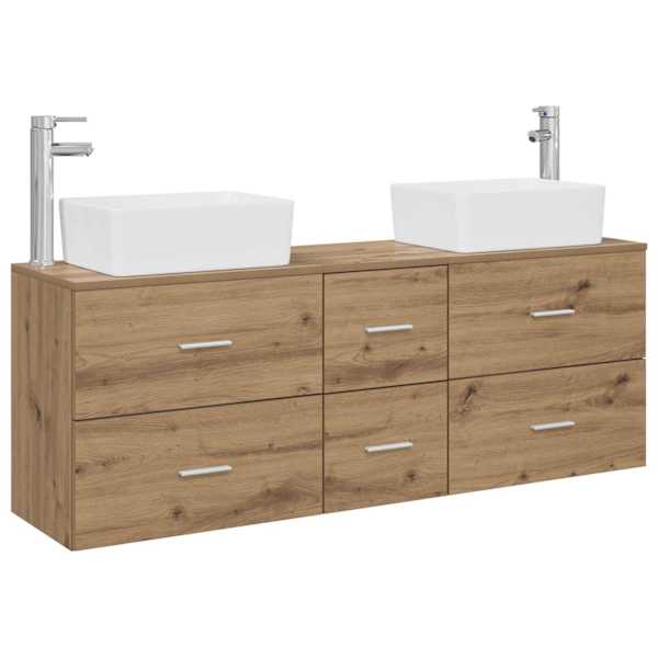 Vannitoa kapikomplekt 3 tk Artisan tamm 53 × 34,5 × 63 cm