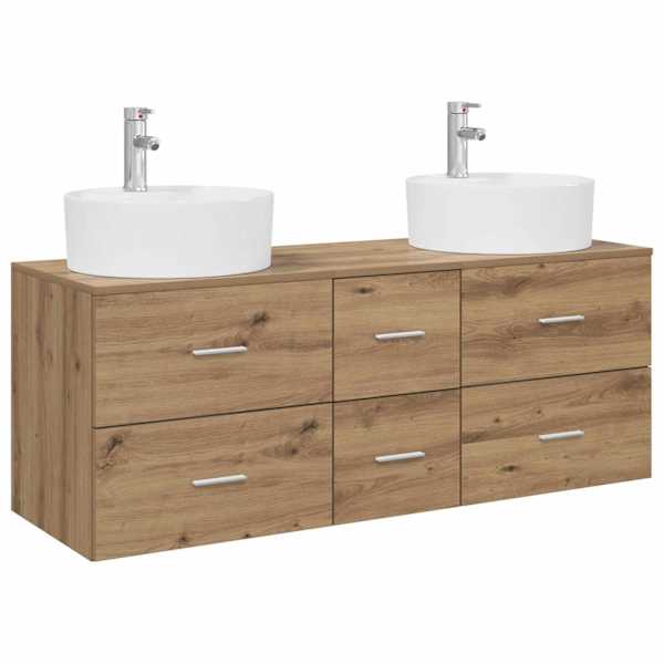 Vannitoa mööbleset 3 tk Artisan tamm 129 × 44,5 × 80 cm