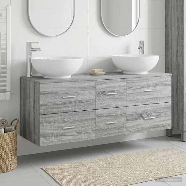 Vannitoa mööbleset 3 tk Hall Sonoma 129 × 44,5 × 80 cm