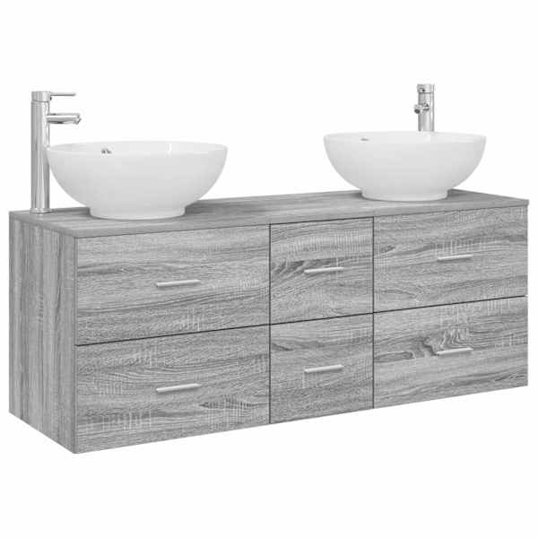 Vannitoa mööbleset 3 tk Hall Sonoma 129 × 44,5 × 80 cm