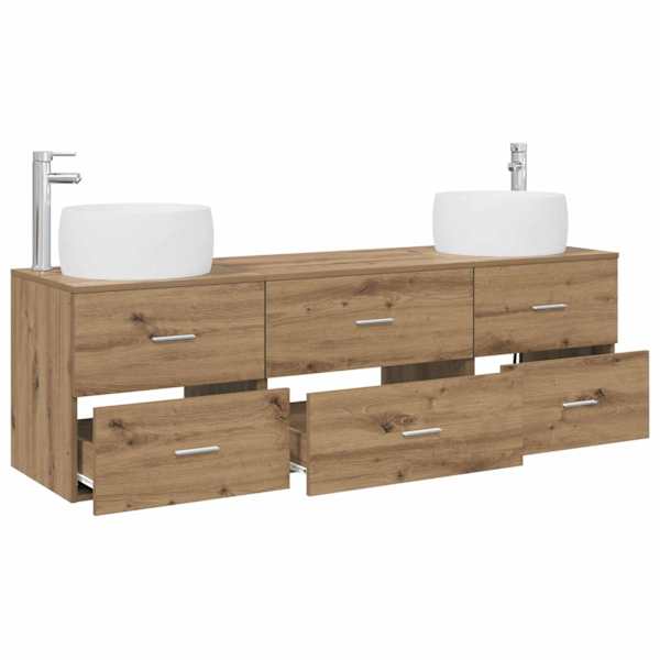 Vannitoa mööbleset 3 tk Artisan tamm 49,5 × 44,5 × 66 cm