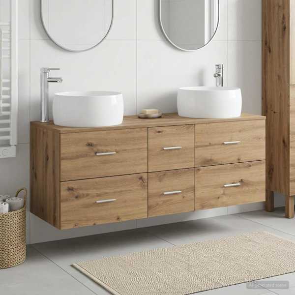 Vannitoa mööbleset 3 tk Artisan tamm 49,5 × 44,5 × 66 cm