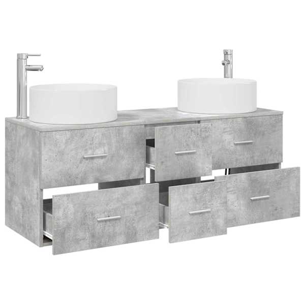 Vannitoa mööbleset 3 tk Betoonhall 49,5 × 44,5 × 65,5 cm