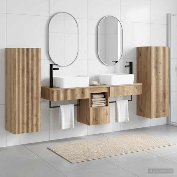 Vannitoa mööbleset 5 tk Artisan tamm 33 × 34,5 × 100 cm