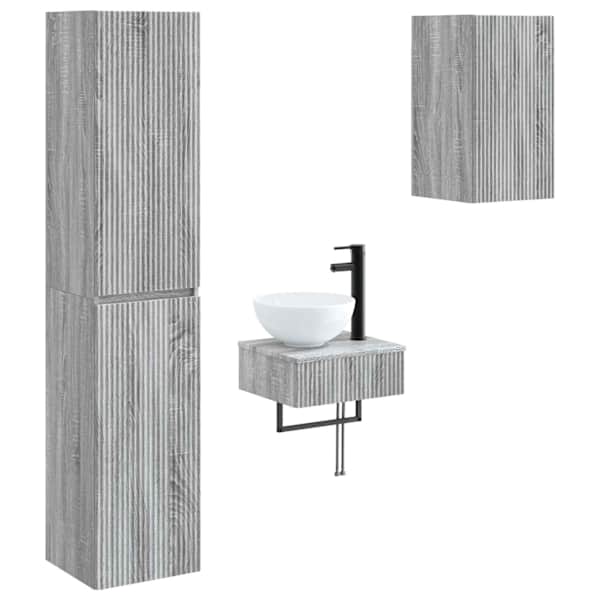 Vannitoa mööbleset 3 tk Hall Sonoma 33 × 34,5 × 160 cm