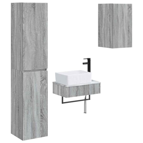 Vannitoa mööbleset 3 tk Hall Sonoma 33 × 34,5 × 160 cm