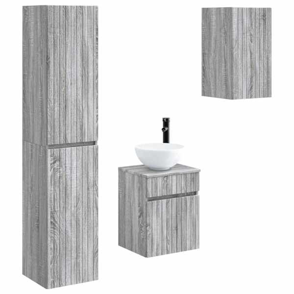 Vannitoa mööbleset 3 tk Hall Sonoma 33 × 34,5 × 160 cm