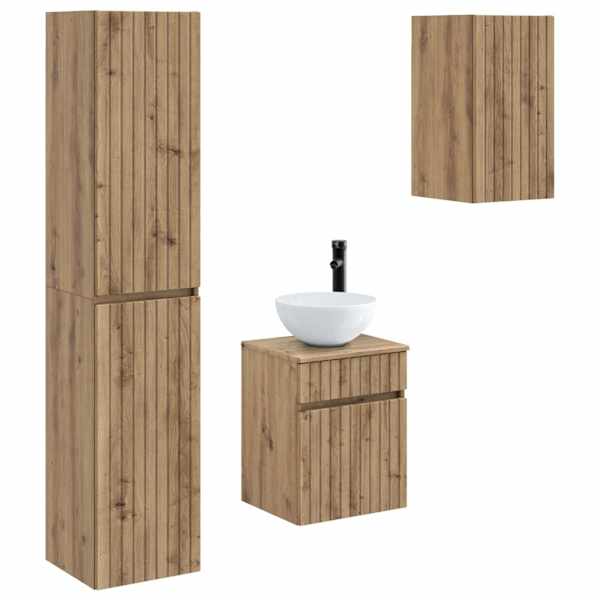 Vannitoa mööbleset 3 tk Artisan tamm 33 × 34,5 × 160 cm