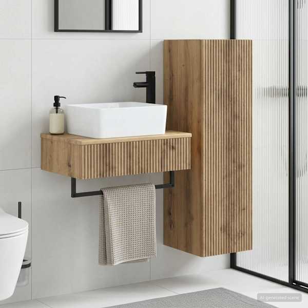 Vannitoa mööbleset 2 tk Artisan tamm 33 × 34,5 × 100 cm