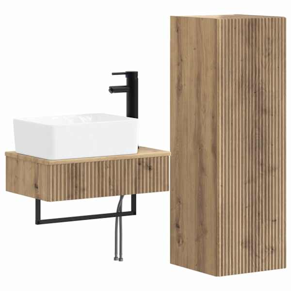 Vannitoa mööbleset 2 tk Artisan tamm 33 × 34,5 × 100 cm