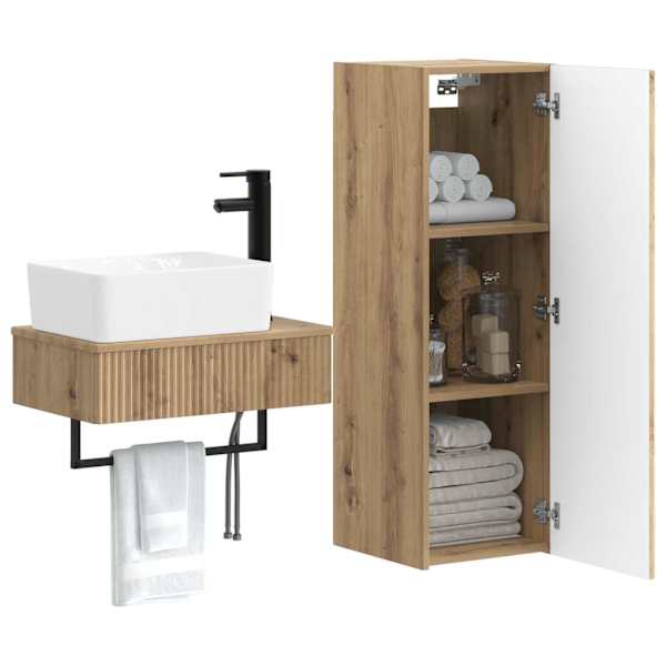 Vannitoa mööbleset 2 tk Artisan tamm 33 × 34,5 × 100 cm