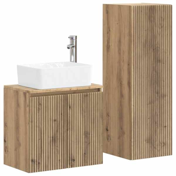 Vannitoa mööbleset 2 tk Artisan tamm 33 × 34,5 × 100 cm