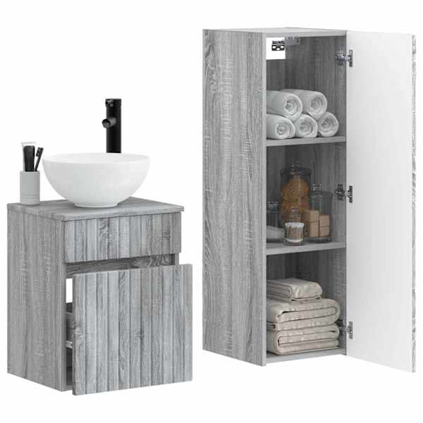 Vannitoa mööbleset 2 tk Hall Sonoma 33 × 34,5 × 100 cm