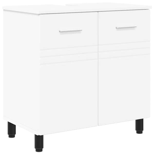 Vannitoa peegelkapid Valge 60 × 35 × 60 cm Tehispuit
