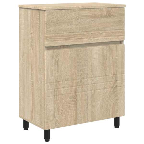 Vannitoa peegelkapid Sonoma tamm 60 × 35 × 80 cm Tehispuit