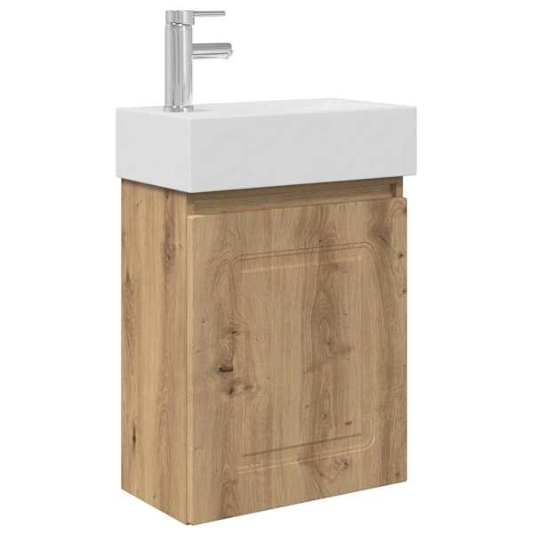 Vannitoa vanity üksus koos segistiga Artisan tamm