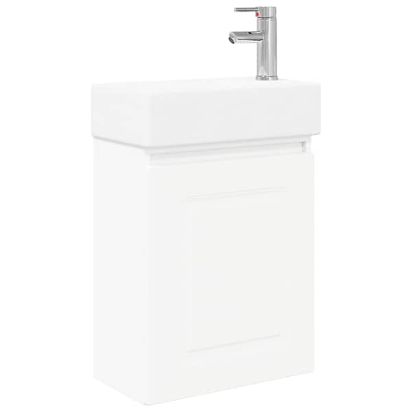 Vannitoa vanity üksus koos segistiga Valge 45,5 × 22,5 × 84 cm