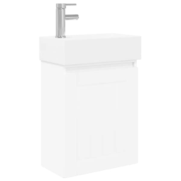 Vannitoa vanity üksus koos segistiga Valge 45,5 × 25,5 × 84 cm