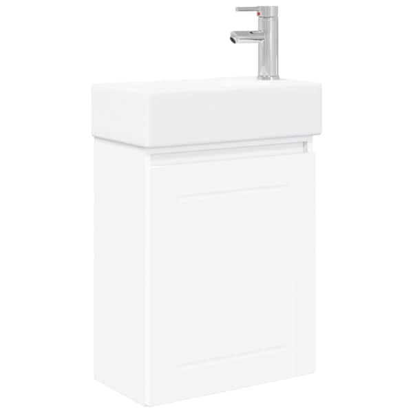 Vannitoa vanity üksus koos segistiga Valge 45,5 × 25,5 × 84 cm