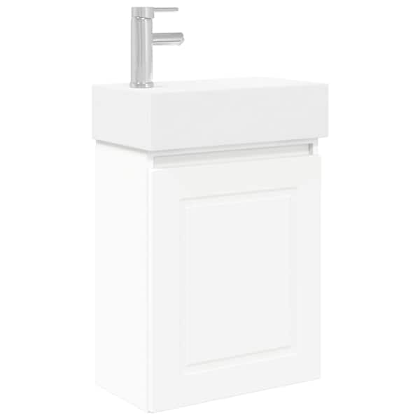 Vannitoa vanity üksus koos segistiga Valge 45,5 × 22,5 × 84 cm