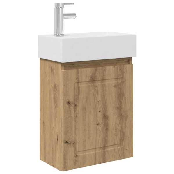Vannitoa vanity üksus koos segistiga Artisan tamm