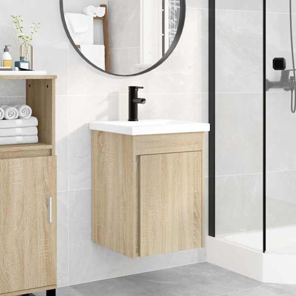 Vannitoa vanityüksus segistiga Sonoma tamm 42 × 40 × 74,5 cm
