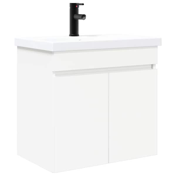 Vannitoa vanity üksus koos segistiga Valge 61 × 40 × 74,5 cm