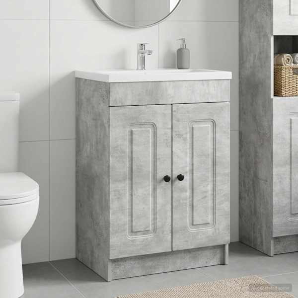 Vannitoa all oleva kraani kapp Betoonhall 56 × 37,5 × 81 cm