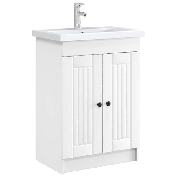 Vannitoa all oleva kraani kapp Valge 56 × 37,5 × 81 cm