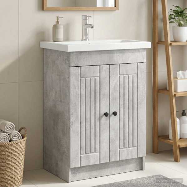 Vannitoa all oleva kraani kapp Betoonhall 56 × 37,5 × 81 cm