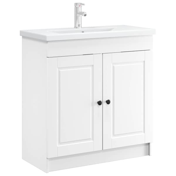 Vannitoa all oleva kraani kapp Valge 56 × 37,5 × 81 cm
