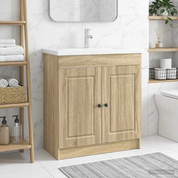 Vannitoa all oleva kraani kapp Sonoma tamm 56 × 37,5 × 81 cm