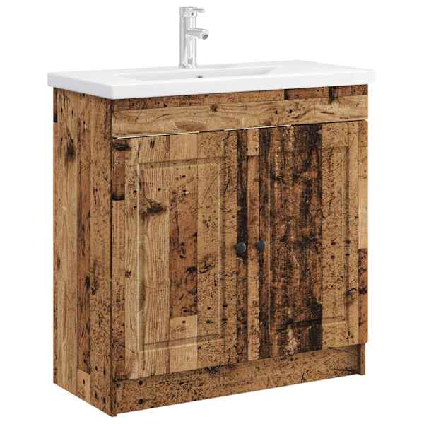 Vannitoa all oleva kraani kapp Vana puit 56 × 37,5 × 81 cm