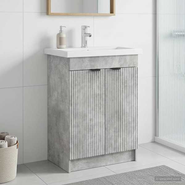 Vannitoa all oleva kraani kapp Betoonhall 56 × 37,5 × 81 cm