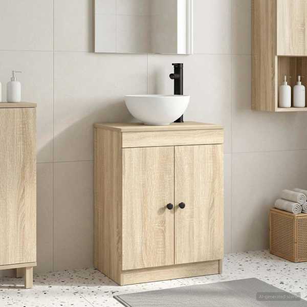 Vannitoa kraanikauss Sonoma tamm 54 × 35 × 83 cm Tehispuit