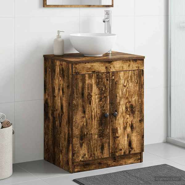 Vannitoa kapp Suitsutatud tamm 54 × 41 × 70 cm Tehispuit