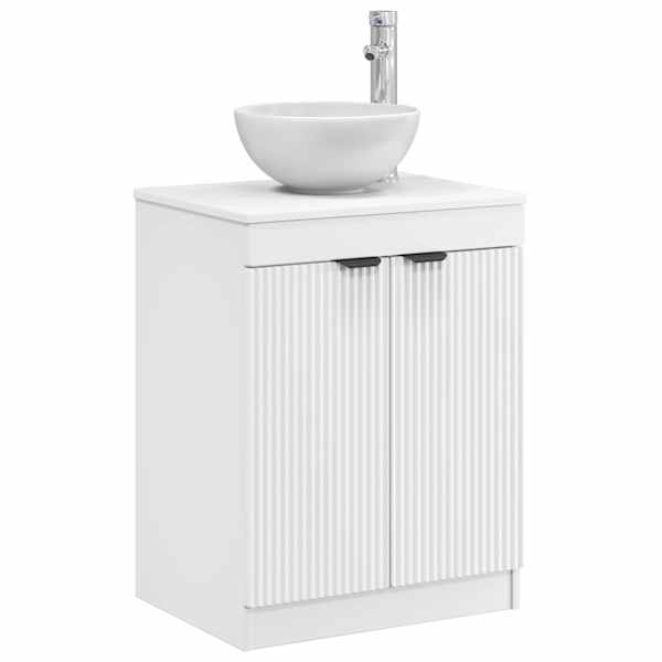 Vannitoa kapp Valge 54 × 41 × 70 cm Tehispuit