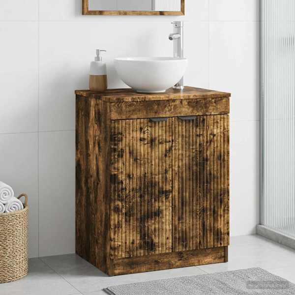 Vannitoa kapp Suitsutatud tamm 54 × 41 × 70 cm Tehispuit
