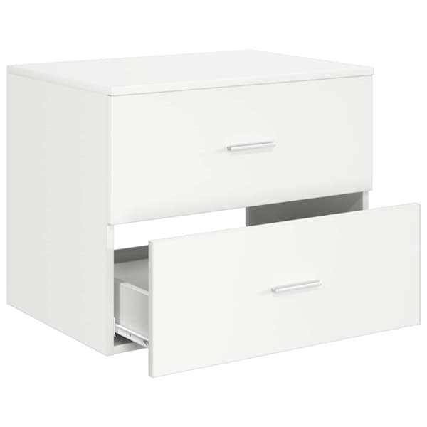 Seinale kinnitatav vannitoo kapp Valge 62,5 × 44,5 × 50 cm