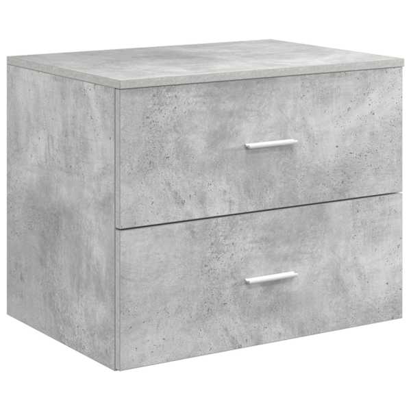 Seinale kinnitatav vannitoo kapp Betoonhall 62,5 × 44,5 × 50 cm